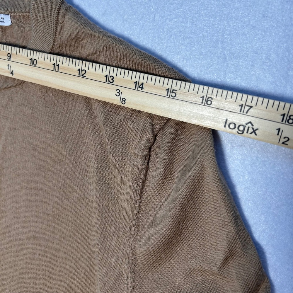 Zara Elevated Basic Neutral Crew Neck Pullover Sw… - image 4